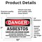 Signmission Asbestos Cancer and Lung Disease Hazard Authorized Personnel Only Respirators, Vinyl, 10x7in, 2PK OS-2PACK-DS-D-710-L-19269 - alternate 6